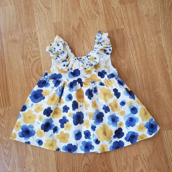 PALOMA DE LA O | Girl's Ruffle Collar Floral Dress - [size 24 months] - Picture 2 of 8